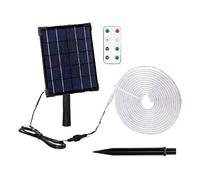 VoltShine Striscia di luce solare a LED, 2+5m, 2700K, 50W, ideale per esterni, con energia solare e facile installazione