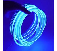 VoltShine Striscia di neon LED 9W/M, ideale per l'illuminazione decorativa. Funziona a AC220V e misura 1M. Colore blu vibrante, perfetto per ambientare qualsiasi spazio. Crea un'atmosfera unica!