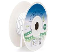 VoltShine Striscia LED verde, 50 m, 8 mm, con circuito integrato; ideale per illuminazione decorativa e segnaletica.