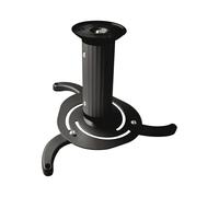 VoltShine Supporto per proiettore a soffitto girevole, colore nero, facile installazione e regolazione, ideale per Home Theater e presentazioni.