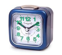 VoltShine Sveglia analogica blu con design elegante, allarme regolabile e luce morbida; ideale per segnare orari e migliorare le routine quotidiane.