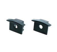 VoltShine Tappo nero con ali per profilo U High da 2 m. Garantisce una perfetta vestibilità e una finitura estetica duratura. Ideale per abbellire pareti e pavimenti con stile e funzionalità.