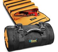 Voltstorm Borsa portautensili in nylon balistico 1200D Kevlar cuciture YKK cerniera resistente all'usura, 12 tasche, chiave arrotolabile, per moto, elettricista, falegname, idraulico