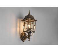 Volturno applique da esterno up 4 lati fusione di alluminio ruggine con decoro i