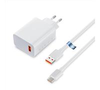 VoltWave Caricabatterie Cellulare Xiaomi 33 W per Redmi 13, Note 13, 13Pro, 12S, 12, 11S, Xiaomi 11, Lite 11i, Mi Pad 5, 6, Xiaomi Poco X5, Xiaomi Tipo C, Caricatore Telefono Rapido con cavo da 2 m