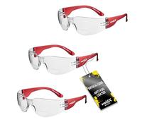 voltX 3 x GRAFTER’ Bifocale Leggero Industriale Occhiali di sicurezza, Certificati CE EN166f / Occhiali per ciclisti (TRASPARENTI +1.0 diottrie) Safety Reading Glasses