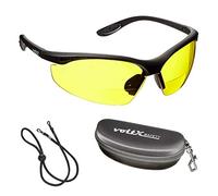 voltX 'CONSTRUCTOR' Occhiali bifocali da lettura (GIALLI +1,0 diottrie), certificati CE EN166F, occhiali da ciclismo, con cordino di sicurezza incluso e astuccio rigido a forma di conchiglia