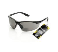 voltX 'CONSTRUCTOR' Occhiali di sicurezza da lettura BIFOCALI (SCURI +1,0 diottria) con certificazione CE EN166F/Occhiali da ciclismo - Bifocal Safety Glasses