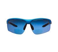 voltX 'CONSTRUCTOR ULTIMATE' Occhiali di sicurezza da lettura bifocali (Montatura Blu, Lenti a specchio blu +1.5 Diottrie) CE EN166FT - Bifocali PREMIUM Cycling Sports