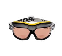 voltX DEFENDER Compact BIFOCAL ventilata Occhiali di sicurezza (Marrone +3.0 lente), CE EN166FT certificato, Rivestimento anti-condensa. - Compact Bifocal Safety Goggles