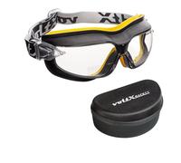 voltX DEFENDER Compact BIFOCAL ventilata Occhiali di sicurezza (Trasparente +1.5 lente), CE EN166FT certificato, Rivestimento anti-condensa + astuccio rigido a forma di conchiglia. - Bifocal Goggles