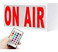 Volu ON Air Insegna Luminosa A LED, Luce Aerea, Montaggio A Parete E Luce da Tavolo, con Telecomando On Air Insegne al Neon per La Decorazione della Parete di Home Cafe Bar,Bianco,Hilarious123