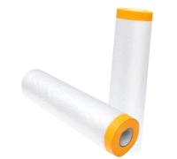 Volume autoadesivo antipolvere coprire la membrana Pre-Taped Masking Film And Dust Sheets For Surface Protection, 1.1-4m x 20m(8 Rolls,1.1mx20m)
