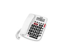 Volume confort SPC 3293B - Telefono fisso per anziani, 2 memorie dirette e amplificazione del volume, Bianco