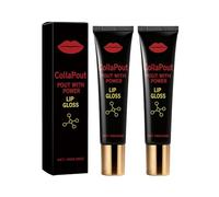 Volumising Effect - Transparent Lip with Plumper Effect for Fuller Lips, Nourishing and Non-Adhesive Care Product, for Men Women (2PC)