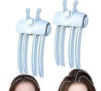 Volumizing Hair Clips with 2 Heat Settings for Quick Crown Lift | Wireless Heated Volumizing Root Lift Clip, Heated Hair Volume Clip, Hair Crown Lifting Styler Booster for Crown Bang(Blue*2)