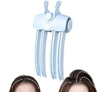 Volumizing Hair Clips with 2 Heat Settings for Quick Crown Lift | Wireless Heated Volumizing Root Lift Clip, Heated Hair Volume Clip, Hair Crown Lifting Styler Booster for Crown Bang(Blue)
