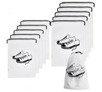 Volumoon 10 Pezzi Sacchetti Portascarpe, Borsa Porta Scarpe da Viaggio, Multifunzionale Impermeabile, Borsa Portascarpe Trasparente Con Coulisse, Sacchetti per Scarpe Antipolvere, Quotidiano, Viaggi