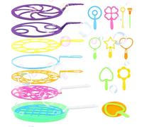 Volumoon 18 Pezzi Bolle di Sapone Set, Bolle Giganti di Sapone kit Bambini con Vassoio, Bubble Wand, Kit bolle di Sapone Giganti per Bambini per Interni ed Esterni, Compleanno, Festa, Matrimonio