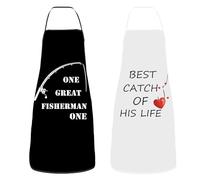 volumoon 2 Pezzi Grembiuli da Cucina per Coppia, Mr & Mrs Grembiule da Cucina Impermeabile, Divertenti Grembiule per Coppie, Grembiule Da Cucina, Cucina Regalo per Matrimonio, San Valentino