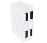 Volumoon 4 Pezzi Scatola Trasparente A4 Porta Oggetti con Coperchio, Portadocumenti in Plastica con Scatto