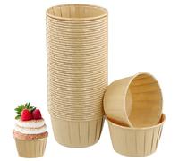 volumoon 50 Pezzi Pirottini per Muffin Carta, Custodie per Pasticcini, Fodere per Cupcake, Monouso Muffin Fodere, Tazze da Forno, Muffin Monouso, Pirottini da Forno per Cupcake