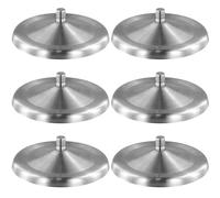 volumoon 6 Pezzi coperchi tazza in acciaio inox Coperchio Per Tazza, coperchi acciaio inox, riutilizzabile antipolvere, diametro 9.5 cm, per la casa, caffè, Bar per bicchiere da vino, tazza da caffè