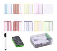 Volumoon 60 Pezzi Multicolore Etichette Magnetica Scrivibile, Magneti per Etichette con Nome Riutilizzabili, Etichette Magnetiche Scrivibile per Lavagne Bianche, Frigoriferi, Lavagne (2.9 x 7.9 cm)
