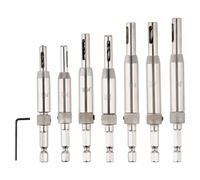 Volumoon 7 Punte Trapano Metallo, Autocentranti Set di Punte, Punte Trapano Metallo, Set Punte Trapano HSS, Set Punte Trapano Professionali, Punte Elicoidali per Forare Acciaio Inox e Metallo, Tipo N