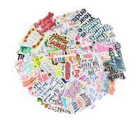 Volumoon Adesivi Motivazionali, 100 Pezzi di Adesivi con Parole Positive, Motivazionali Stickers, Positivi Citazioni Adesivi, Adesivi Impermeabile per Laptop, Skateboard, Album di Ritagli