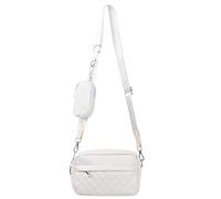 volumoon Borsa a Tracolla Donna Piccola, Crossbody Bag Donna Pelle Sintetica, Borse Spalla con Portamonete e Tracolla Regolabile e Staccabile, Borsetta Moda per Donne del Regalo (Bianco)