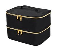 volumoon Borsa Porta Smalti e Lampada perUnghie, Custodia per Smalti Doppio Strato, Valigetta Smalti per Unghie Portatile, Borsa Rimovibile per Cosmetici da Viaggio e Kit Manicure