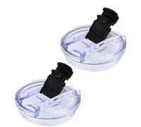 volumoon Coperchi per Tazze, 2 Pezzi 40oz Coperchi di Ricambio per Bicchieri da Caffè da Viaggio, Coperchi in Plastica Resistenti Agli Schizzi, Coperchi di Ricambio con Foro Trasparenti per Travel