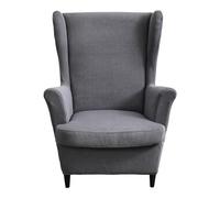 volumoon Copripoltrona con Orecchie Elasticizzato, Copridivano da 1 Posto con Fodera per Cuscino, Copertura della Poltrona a Orecchioni Lavabile, Rimovibile, Antiscivolo (Grigio)