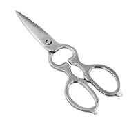 volumoon Forbici da Cucina, 4 in 1 Trinciapollo Multifunzionali in Acciaio Inox, Forbici Trinciapollo Multiuso, per Casa Uso, Osso di Pollo, Carne, Verdura, Pollame, Pesce, Erbe, Noci - Argento