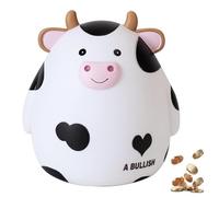 volumoon Mucca Salvadanaio, Salvadanaio a Forma di Animale, Salvadanaio in Vinile Bianco, Salvadanaio Infrangibile, Salvadanaio Simpatico, Salvadanaio Regalo per Ragazze, Bambini, Adulti Compleanno