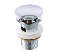 Volumoon piletta di scarico per lavabo senza troppopieno, Cervello per Lavabo Scanalato Con Troppopieno, Tappo Lavandino Bagno Pop Up, Adatto per Cucina e Bagno, Lavabo, Sifone Bidet, Vasca