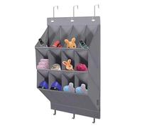 volumoon Portaoggetti da Appendere, Porta Scarpiera con 12 Tasche Profonde per Armadio, Scarpiera da Appendere Alla Porta, per Scarpe, Accessori per La Casa, Salvaspazio, Grigio