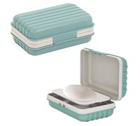 Volumoon Portasapone Portatil, 2 pezzi Portasapone da Viaggio con coperchio, robusto e resistente, Plastica Sapone Scatola Organizzatore, per casa, bagno, escursionismo, viaggio, campeggio