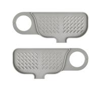 Volumoon Protezione antispruzzo per della cucina, paraspruzzi per rubinetti da cucina, Tappetino Lavello e Proteggi Lavandino per Rubinetti, Patchwork Grande Tampone di Drenaggio per Rubinetti, Grigio