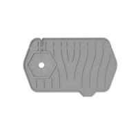 volumoon Protezione Antispruzzo per della Cucina, Tappetino per Rubinetto in Silicone, Paraspruzzi per Lavello da Cucina, per lavello da Cucina, Vassoio Antigoccia per Cucina, Bagno(Grigio)