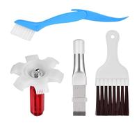 Volumoon Set di 4 spazzole per la Pulizia del Condensatore del Condizionatore d'Aria, Pettine per Radiatore in Acciaio Inox, Spazzola per la Pulizia delle Alette, Pettine per Condizionatore Aria