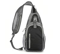 volumoon Zaino Monospalla da Uomo, Borsa a Tracolla Impermeabile, Piccolo Borsa a Spalla, Sling Bag con Tracolla Regolabile, Zaino Monospalla Causal Antifurto per Viaggio Ciclismo Lavoro Sport