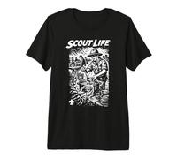 Volunteer Scout Scout Life Retro Scouting Illustration Maglietta Premium