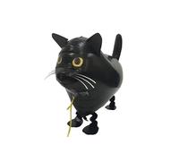 Volunx Palloncini a forma di gatto nero con animali della giungla, palloncini ad elio in lamina di alluminio per regalo di compleanno decorazione per feste di compleanno