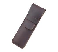 VOLURE Astuccio per penne in stile vintage fatto a mano, Leather Pen And Pencil Case Multicolor(Coffee-s)