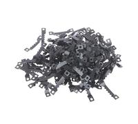 VOLURE Ganci per cornici Resistenti, Ganci for cornici a Dente di Sega, 100 Pezzi, Oro Nero, 40x7 mm, Senza Chiodi(Black)