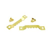 VOLURE Ganci per cornici Resistenti, Ganci for cornici a Dente di Sega 25 Pezzi Multicolor(Gold)
