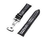 VOLURE Leather Patterned Watch Band with Automatic Buckle