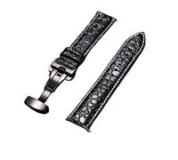 VOLURE Leather Patterned Watch Band with Automatic Buckle